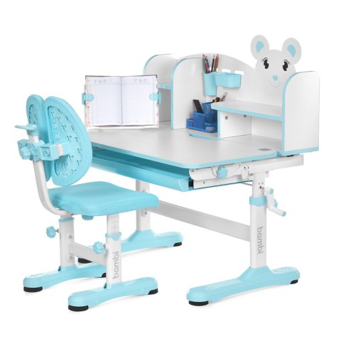 Дитяча Парта M 5800-4 синій, зі стільчиком