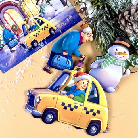 Дитяча настільна гра "Хто був на вулиці?" (ПСД294) PSD294 дерев'яна