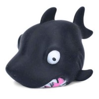 Дитяча іграшка-антистрес "Акула" MS 4043(Black) з борошном, 10 см