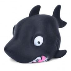 Дитяча іграшка-антистрес "Акула" MS 4043(Black) з борошном, 10 см