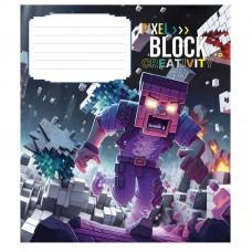 Зошит учнівський "Pixel Block" 012-3407K-2 в клітинку, 12 аркушів