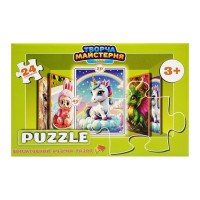 Дитячі пазли "Яскравий Єдиноріг" Puz-M-9, 24 елементи, розмір 30х42 см