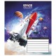 Зошит учнівський "Space singularity" 012-3384L-2 в лінію, 12 аркушів