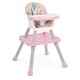 Стільчик для годування 3 в 1 M 5672-8 рожевий
