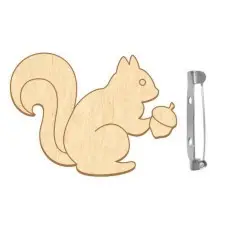 Заготовка брошки для розфарбовування "Білка з жолудем" FDZB-102