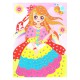 Дитяча мозаїка за номерами "Принцеса" 13-126-2 різнокольорові камінчики