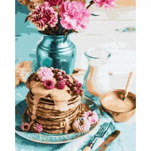 Картина за номерами. Brushme "Панкейки на сніданок" GX34848