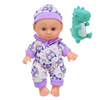 Дитяча Лялька-Пупс "Cute baby" HX623-5/7 з іграшкою Фіолетовий