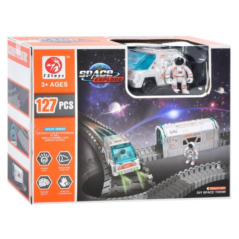 Дитячий ігровий набір "Трек" 7501, фігурки 2 штуки 127 деталей