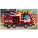 Дерев'яний пазл-вкладиш "Fire Truck" MD 1924-6, 10 елементів