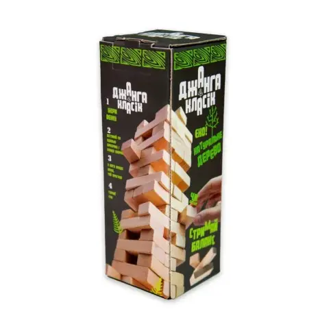 Настільна гра "Джанга класик Еко" 30727, 48 брусків, українською мовою