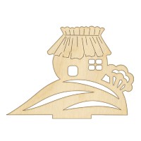 Фігурка для розфарбовування та декорування "Будиночок-2" FDZ-014