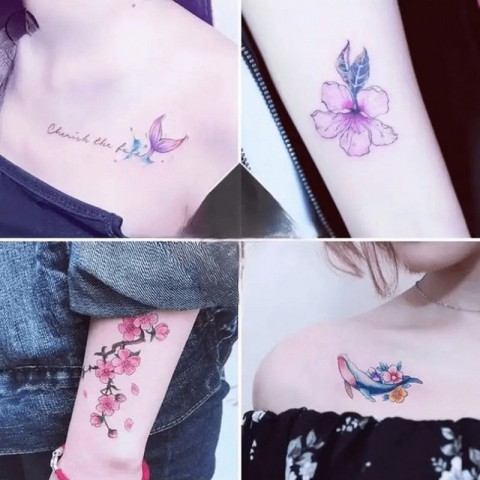Набір дитячих тимчасових татуювань "Кольорові міні №1" color-tattoo-mini-set-30