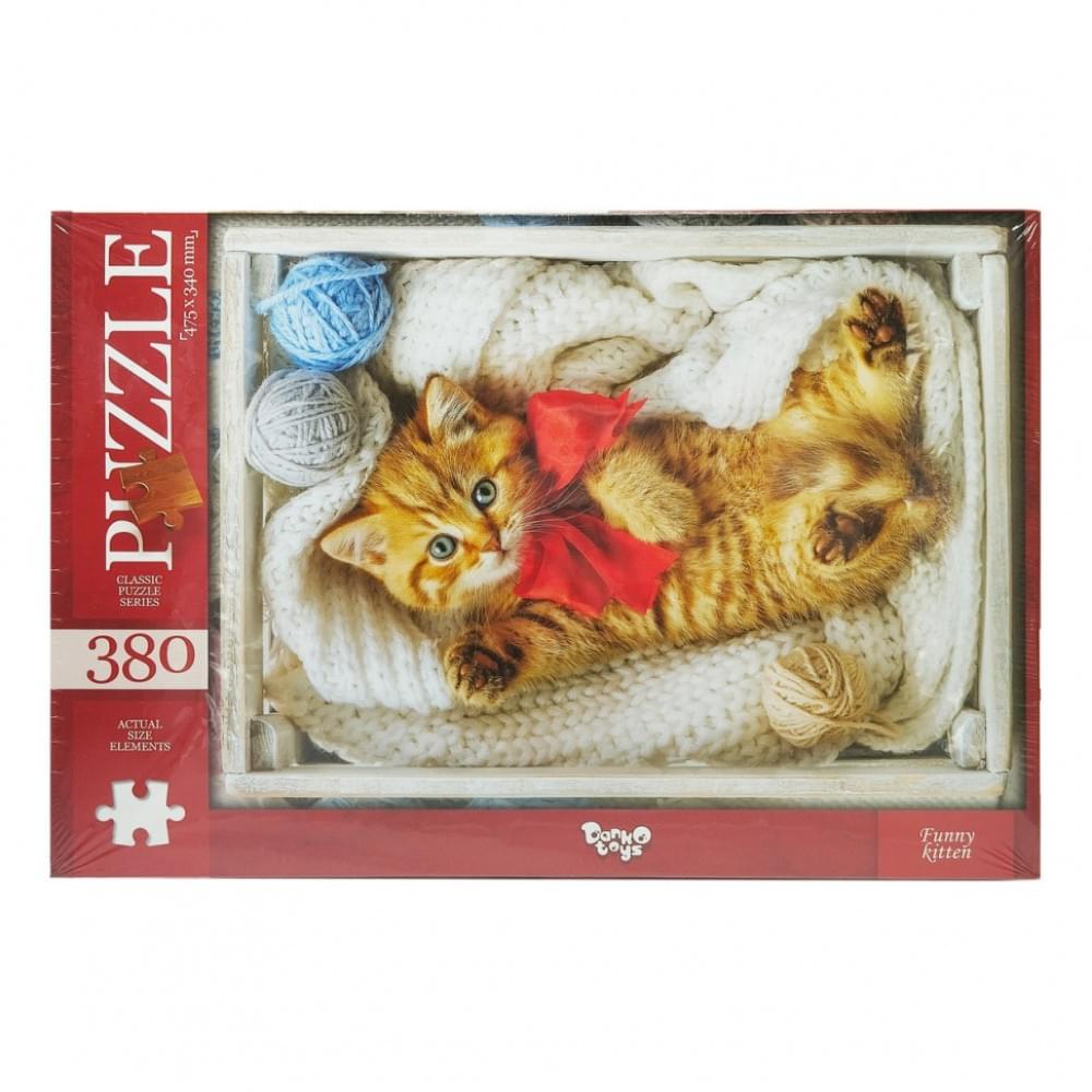 Класичні пазли "Funny kitten" C380-07-03, 380 елементів