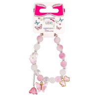 Дитячі браслети Fashion T24784 рожевий, з трьома підвісками