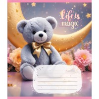 Зошит учнівський "Тедді" 012-500363K-5 в клітинку, 12 аркушів