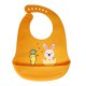 Слинявчик силіконовий "Зайка" MGZ-0611(Orange) з кишенею