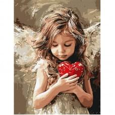 Картина за номерами "Ангел любові" ©art_selena_ua KHO8706, 30х40 см