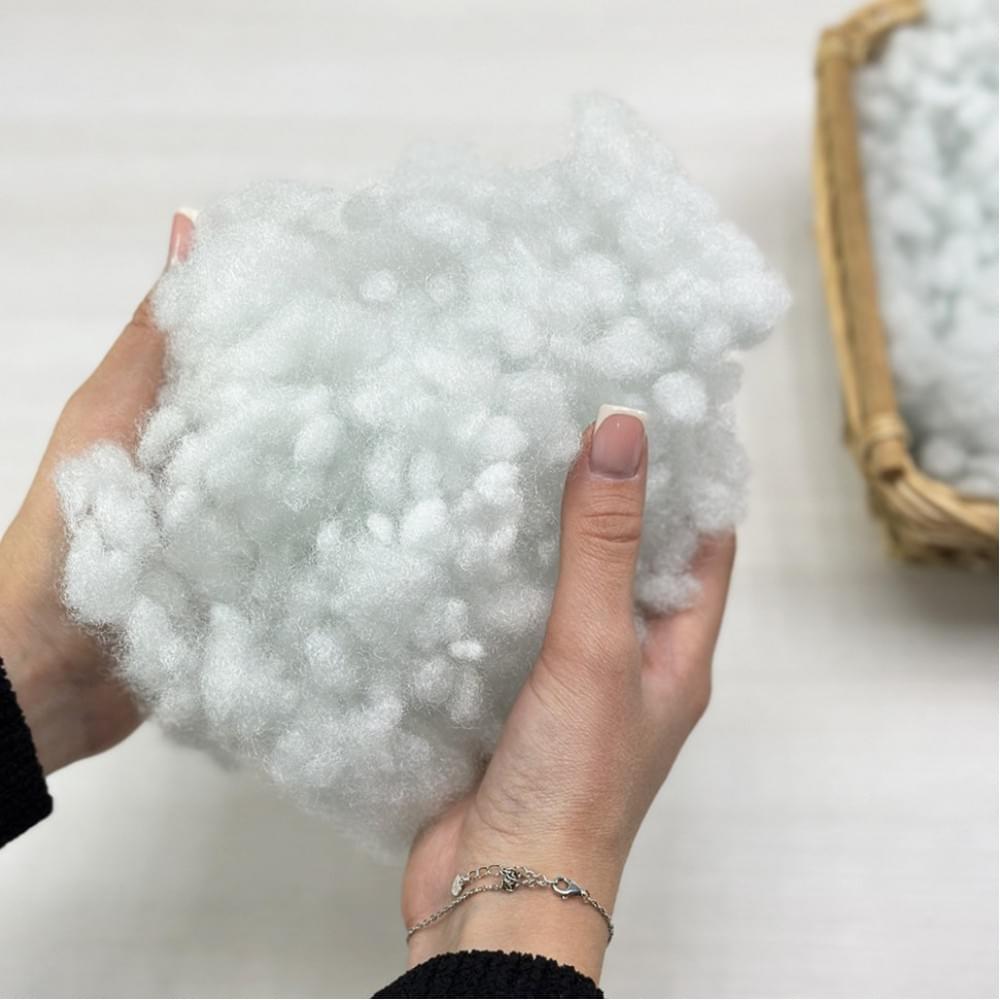 Наповнювач холлофайбер CY07_1334_11151 для іграшок та подушок, M, 1 кг, білий