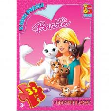 Дитячий пазл "Barbie" BA016 постер 35 елементів