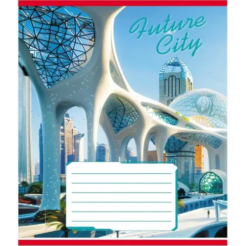 Зошит учнівський "Міста майбутнього" 024-550177K-5 в клітинку, 24 аркуші