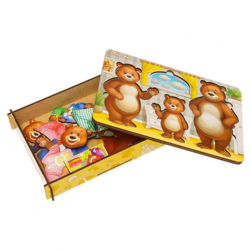 Настільна гра "Вдягни ведмедиків" Ubumblebees (ПСД192) PSD192 дерев'яна