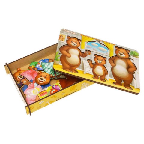 Настільна гра "Вдягни ведмедиків" Ubumblebees (ПСД192) PSD192 дерев'яна