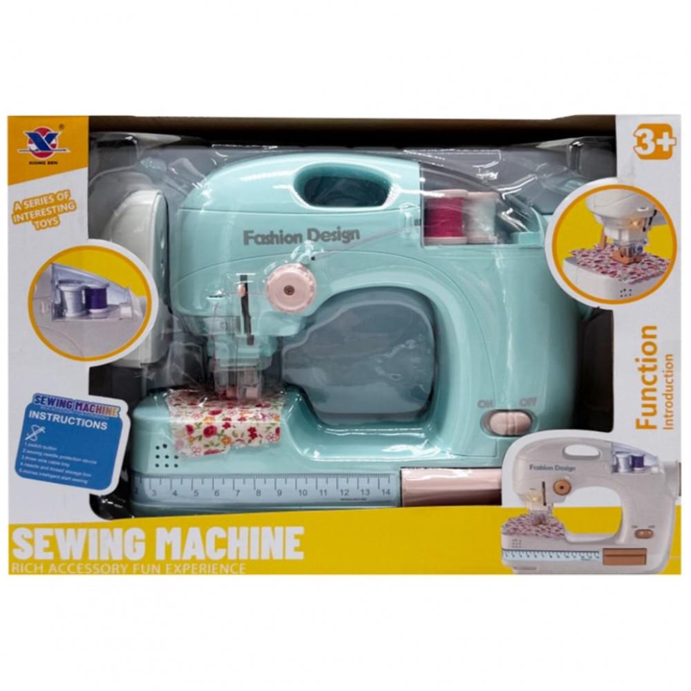 Дитяча побутова техніка "Швейная машинка" XS-25055(Turquoise) світлові та звукові ефекти