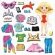 Магнітна гра Одевашка "Trendy girl" Vladi Toys VT3204-32 Укр