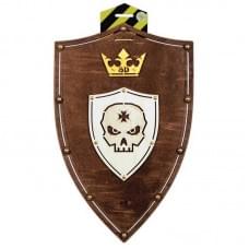 Сувенірний дерев'яний щит "Череп Венге" S-ScullV 47х30 см