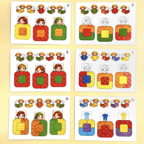 Дидактична гра для дітей "Малюки в ліжечку" PSD303 (ПСД303)