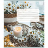 Зошит учнівський "Квіткові композиції" 060-610307K-5 в клітинку, 60 аркушів