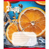 Зошит учнівський "Фрукти" 012-500028K-1 в клітинку, 12 аркушів (959050)