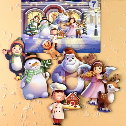 Дитяча настільна гра "Хто був на вулиці?" (ПСД294) PSD294 дерев'яна