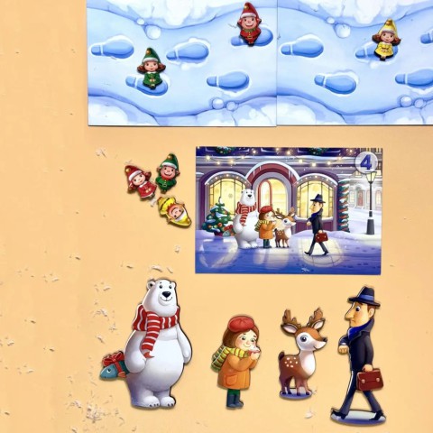 Дитяча настільна гра "Хто був на вулиці?" (ПСД294) PSD294 дерев'яна