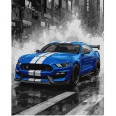 Картина за номерами "Сині перегони" ©art_selena_ua KHO5162, 40х50 см