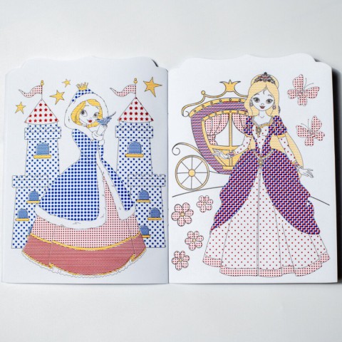 Водна розмальовка "Принцеси" 10171025, 8 сторінок, 22 наліпки