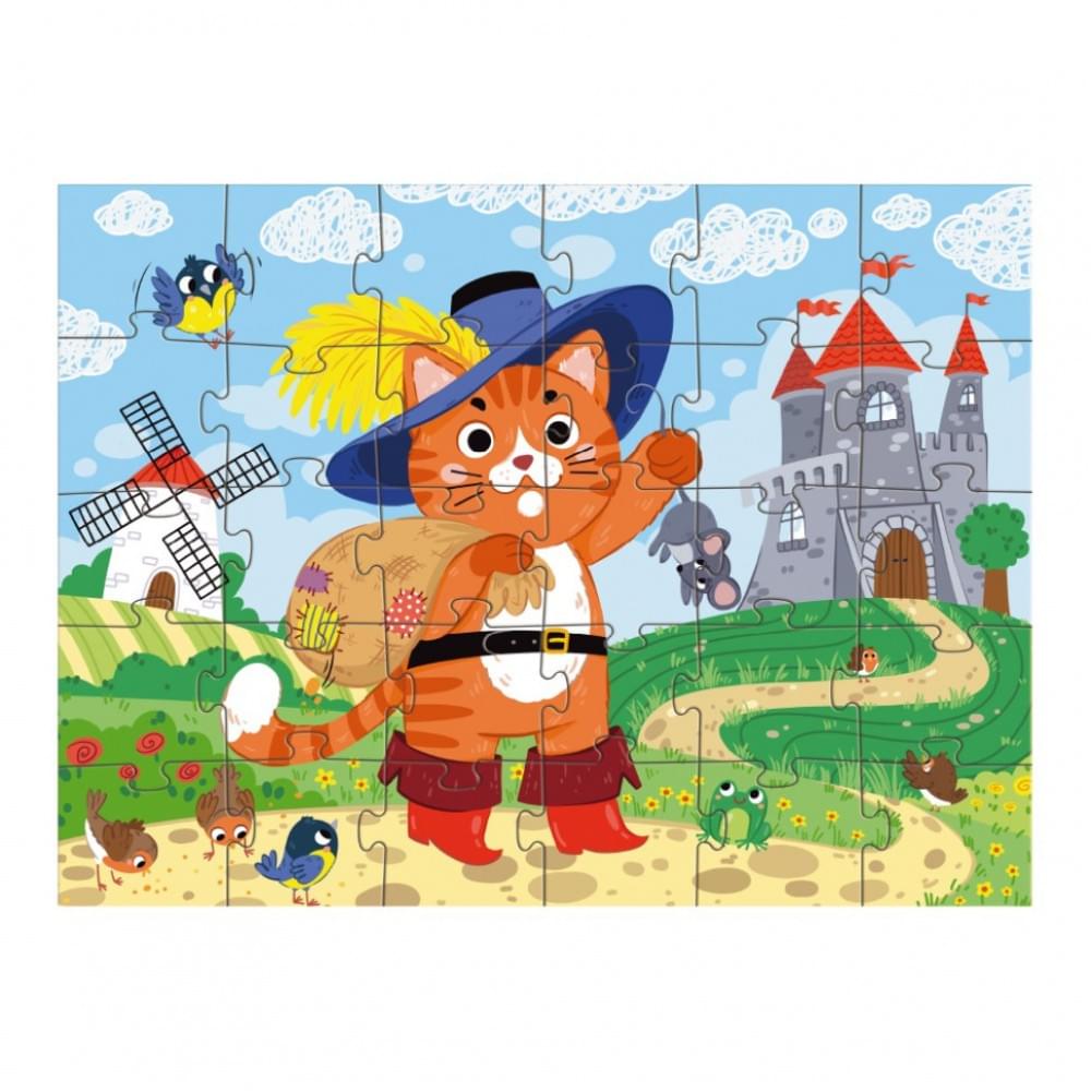 Дитячий пазл "Кіт у чоботях" DoDo Toys 300693, 30 елементів