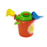 Ігровий набір для пісочниці №1 013555 з відерцем Помаранчевий