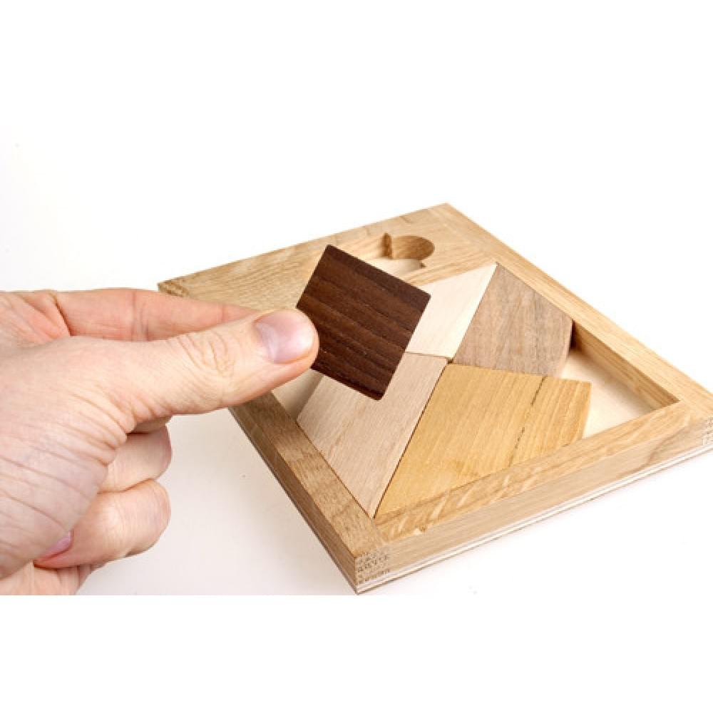 Дерев'яна головоломка "Чорний квадрат" XL 6005 Заморочка