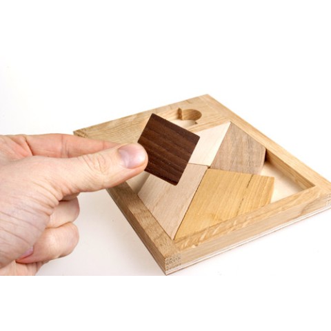 Дерев'яна головоломка "Чорний квадрат" XL 6005 Заморочка