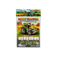 Дитячий дерев'яний 3D конструктор "Tурбо трактор" Puz-00960, 71 деталь