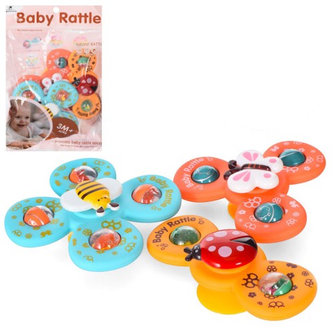 Дитяче брязкальце "Комахи" 6329 спінер, на присосці