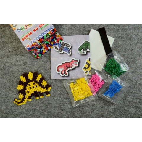 Магніти з термомозаїки "Динозаври" (TM-011) набір для творчості