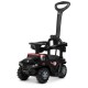 Дитяча каталка-толокар M 4231L-2 Чорний, з батьківською ручкою