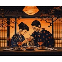 Картина за номерами "Гармонія сходу" BS53898, 40х50см