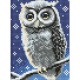 Алмазна мозаїка без підрамника для дітей "Лісова совушка" AMM1072, 15х20 см
