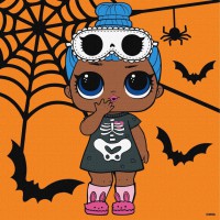 Картина за номерами "L.O.L. Surprise! Sleepy Bones" KHO1332, 25x25 см