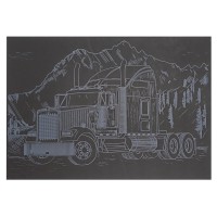 Гравюра А5 "Вантажівка-1" ГрА5с-17 економ варіант у пакеті 21 х 14,8 см