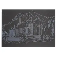 Гравюра А5 "Грузовик-1" ГрА5с-17 эконом вариант в пакете 21 х 14,8 см